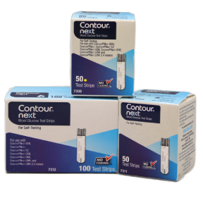 Contour Next Diabetic Test Strips boxes